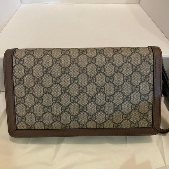 Gucci Dionysus GG Supreme Canvas Purse in Beige/Brown NEW W DUST BAG - Picture 2 of 8
